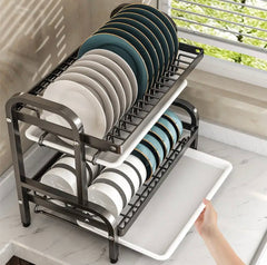 Large Rust Proof Dish Drainer, Kitchen Storage Shelf