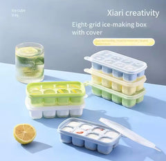 8 Grid Popup Ice Cube Tray, Square Ice Cube Mould