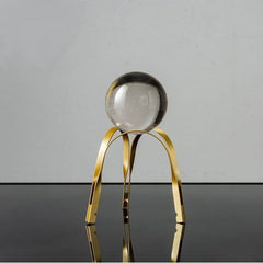West Style Metal Brass Art Tripod, Crystal Ball Stand Decor